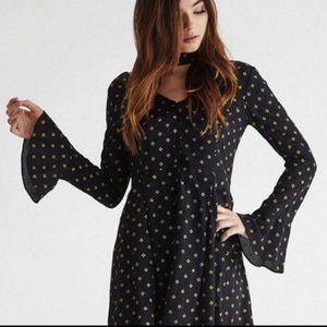 Vetta Capsule The Bell Sleeve Reversible Mini Dress EUC